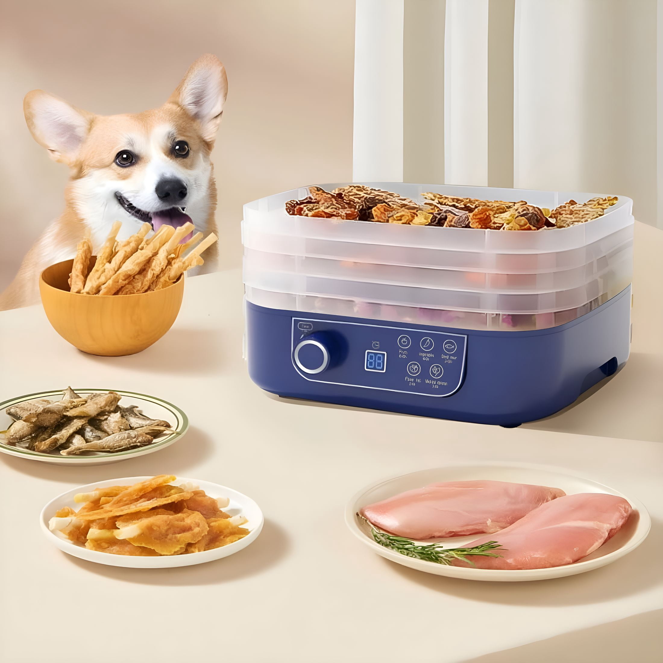 CURYMAY 2026 New Freeze Dryer Machine for Home with 5 Trays,Freeze Dryer Digital Adjustable Timer & Temperature Control for Fruits,Meat,Vegetables,Candy & Snacks