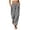 *Black, variant on Women's Striped Straight Leg Pants , Summer Vacation Beach Trousers For Women , Ladies' Lightweight Pull On Pants with Pockets, Army Green , S-3XL