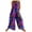 Purple, variant on 2025 Clearance! asdoklhq Womens Plus Capris,Womens Pants Overalls Rompers Printed Buttons Suspender Jumpsuit