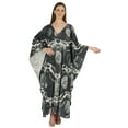thumbnail image 5 of Moomaya Kimono Maxi Dress Printed Long Kaftan For Women Cover-Up Caftan Beach Resort Dress, 5 of 7