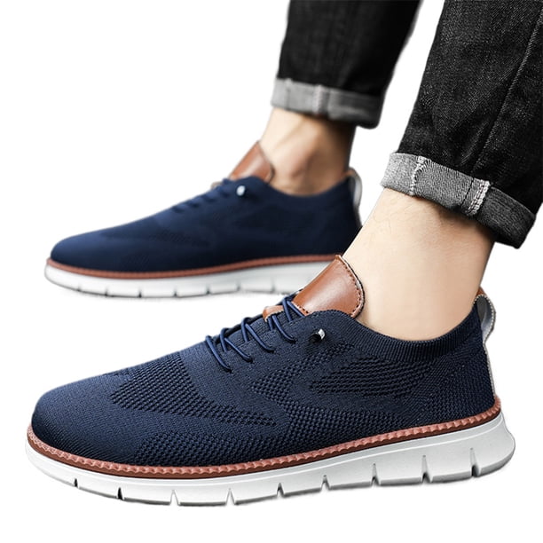 Deporte Malla Planas Zapatos para Correr Casuales Hombres Sólidos
