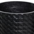 thumbnail image 5 of CosmoLiving by Cosmopolitan 18", 16", 14"H Indoor Outdoor Black Magnesium Oxide Planter with Wood Legs (3 Count), 5 of 9
