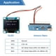thumbnail image 4 of Módulo OLED de 3 piezas 128x64 Driver IIC Serial Self-Luminous Display Board Compatible, White Zhivalor 221599-2, 4 of 8