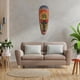 thumbnail image 1 of Máscaras de pared perfecl decoración colgar en la pared Madera maciza Máscara africana colorida 17x50cm Artesanías Africanas, 1 of 8