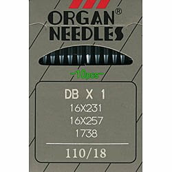- Organ DB X 1 Industrial Needles 16X257 Size 110/18 (10pk)