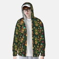 thumbnail image 2 of Daiia Mask Tropical Flower UPF 50+ Sun Protection Hoodie Jacket Lightweight Long Sleeve Sun Shirt for Women Men with Pocket Hiking Outdoor-3X-Large, 2 of 7