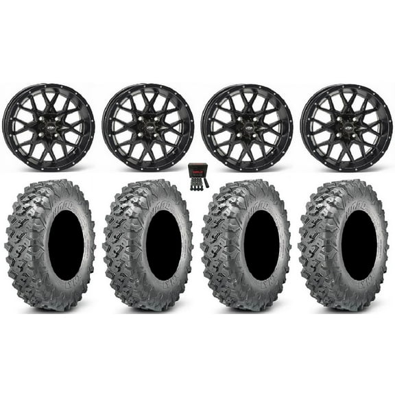 ITP Hurricane 15" Wheels Black 35" Lynx SXS Tires Sportsman RZR Ranger