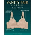 thumbnail image 3 of Vanity Fair Lingerie Women's Beauty Back Full Figure Front Close Underwire Bra, Style 76384, 3 of 3