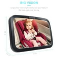 Shynerk Baby Car Mirror, Safety Car Seat Mirror for Rear Facing Infant