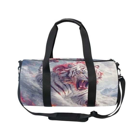 BZSMCE Bucket Sports Bag Creative Fierce Snowstorm Pattern Casual Simple Bag