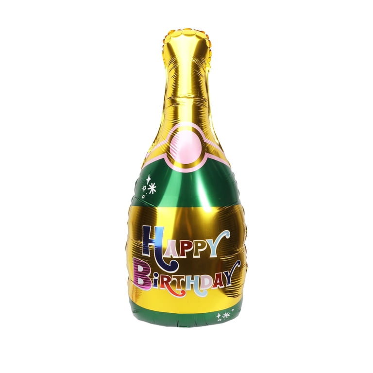 Packed Party Reversible Champagne Balloon with Iridescent Tassels, 3 Ft photo 3
