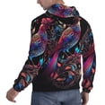 thumbnail image 6 of Sikiie Artistic Colorful Bird Men's Hoodie, Essentials Hoodie, Sweatshirt, Pullover Hooded Sweatshirt for Men-XX-Large, 6 of 7