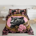 thumbnail image 2 of Castle Fairy Floral Leopard 2Pcs Bedding Comforter Set for Women Men Teens,Flower Rose Cheetah Twin Comforter Sets,Animal Wildlife Breathable Bedding Set,Ultra Soft Home Decor, 2 of 8