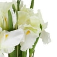 thumbnail image 4 of 35" Plastic Floral Tall Iris Artificial Flower Stem, by DecMode (8 Count), 4 of 9