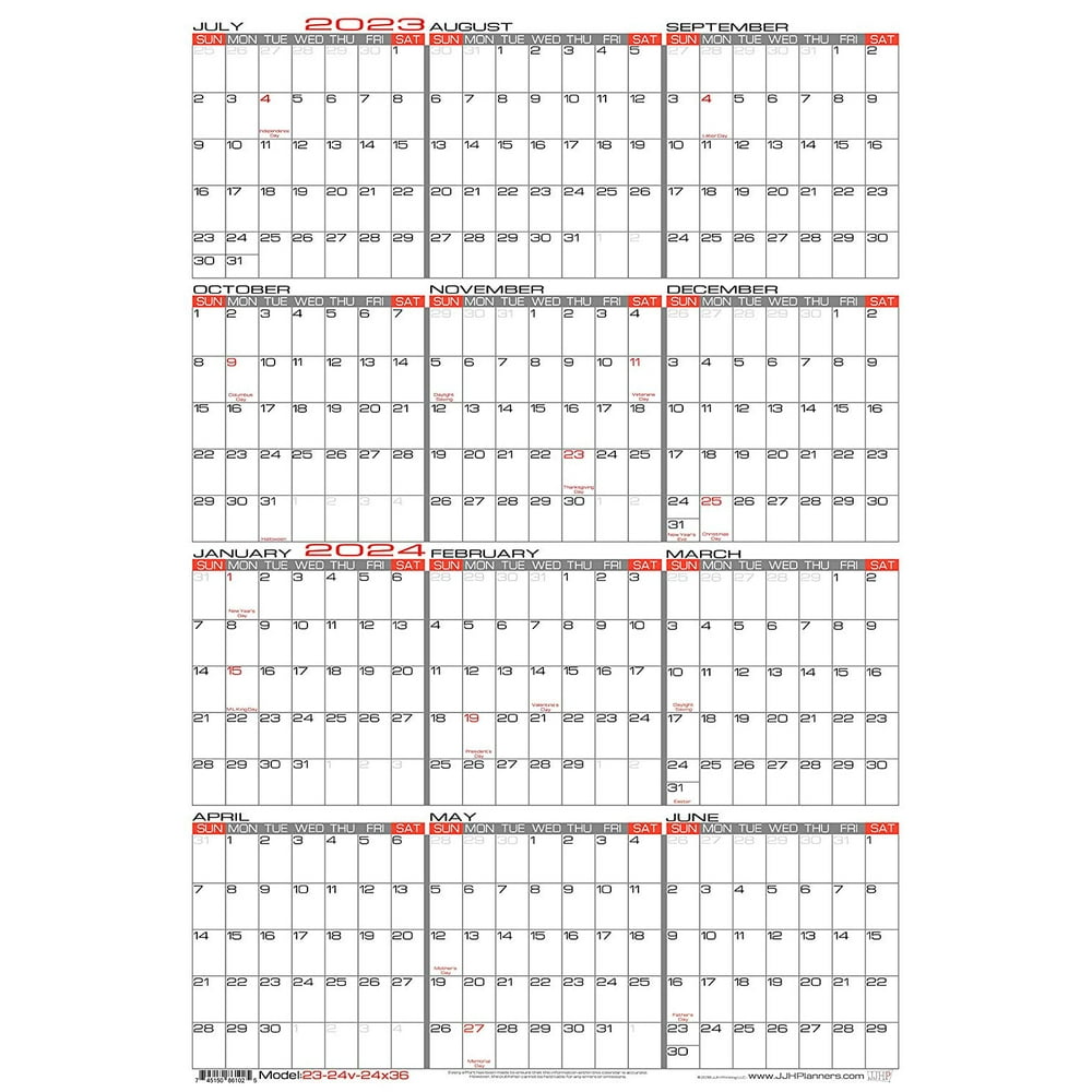 20232024 Wall Calendar Printable Word Searches