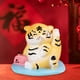 thumbnail image 4 of Adorable figura de tigre en miniatura, artesanía de resina, pequeña figura para decoración del hogar B, 4 of 9