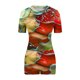 thumbnail image 2 of Camisetas de Mujer Casual Impreso Cuello Redondo de Manga Corta con Pantalones Cortos Elástico de la Cintura, Nylon para Diario Y Todas las Estaciones, 2 of 4