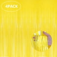 thumbnail image 6 of 6pcs Yellow Streamers Party Backdrop - Birthdays Party Decoration, Metallic Tinsel Foil Fringe Streamers Background for Birthday, Summer Day Party Decoration, 6 of 8