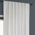thumbnail image 5 of HPD Half Price Drapes Pillow White Heritage Plush Velvet Room Darkening Curtains for Bedroom & Living Room Curtains (1 Panel), Window Curtains 120 inches long, Rod Pocket Curtains & Drapes, 50W X 120L, 5 of 12