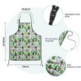 thumbnail image 7 of Multicolor Christmas Tree Pattern Kids Aprons for Girls and Boys,Adjustable Neck Strap Toddler Aprons for Kids Cooking Baking, 7 of 7