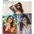 thumbnail image 3 of FEISEDY Montures de Lunettes Vintage pour Femmes Lunettes Rondes Lentille Transparente B2260, 3 of 6