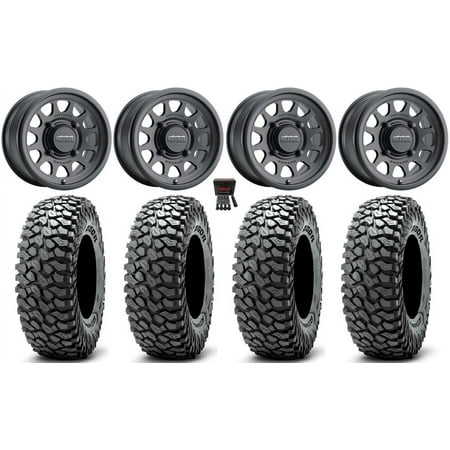Method 414 15 Wheels Black +38mm 37 RocScraper Tires Polaris RZR XP 1000 / PRO XP / Ranger XP 900/1000 Method 414 15 Wheels Black +38mm 37 RocScraper Tires Polaris RZR XP 1000 / PRO XP / Ranger XP 900/1000
