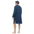 thumbnail image 4 of Ashford & Brooks Mens Flannel Plaid Long Sleep Shirt Henley Nightshirt, 4 of 6