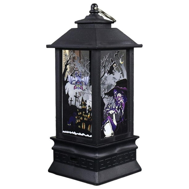 Linterna de Halloween, lámpara portátil con , LED sin llama para Gloria Linterna de halloween