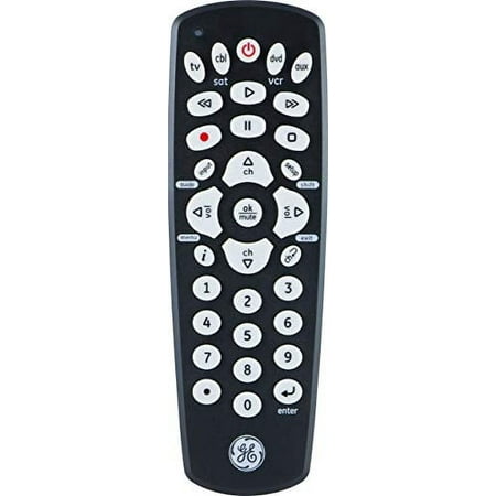 GE 4-Device Universal TV Remote Control in Black 34708