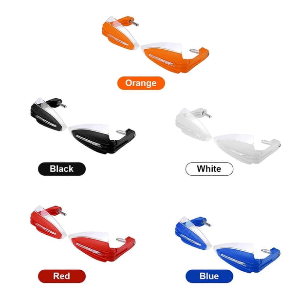 2Pcs Universal Motorcycle Handguard Windproof Handle Protector with DRL and Bar End Plugs For ATV Off Road Motorbike
