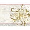thumbnail image 2 of Kimberly, Allen 32x25 Gold Ornate Wood Framed with Double Matting Museum Art Print Titled - Pink and Gold Bloom 1, 2 of 4
