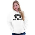 thumbnail image 3 of Oh Snap Shot Photography Photographer Unisex Plus Fleece Graphic Hoodie Brisco Brands 3X, 3 of 5