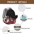 thumbnail image 4 of Marijuana Design College Backpack for Seminars - Durable Student Bookbag with Laptop Sleeve, Trendy Daypack for High School and University, Perfect Gift for Enthusiasts, 4 of 6