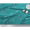 thumbnail image 3 of Soimoi polyester Crepe Fabric Dragonfly & Texture Printed Craft Fabric by the Yard 52 Inch Wide, 3 of 3