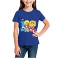 thumbnail image 4 of RXMEKW T-Shirt Imprimé pour Filles Manches Courtes Col Rond Haut Décontracté pour Enfants en Polyester avec Design Graphique Beigne pour la Saison Scolaire Printemps et Été, 4 of 5