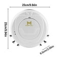 thumbnail image 3 of Kchsji Robot Vacuum and Mop, 2-in-1, 90 Min Runtime, 65mm Thin, Smart Navigation, Ideal for Pet Hair, Hard Floor & Carpet, Low Noise, Self-Charging, Auto Cleaning, Wet & Dry Sweeping, 3 of 9