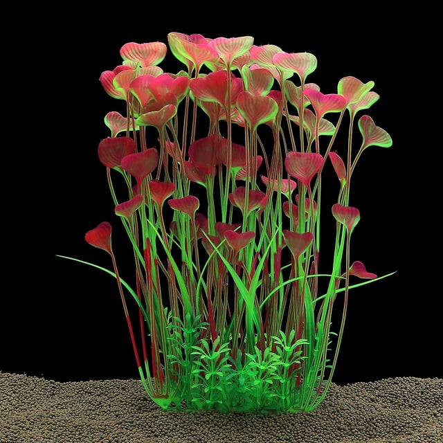 Plantas de acuario grandes Plantas de plástico artificiales para decoración de acuarios 15,7 (40 cm) pulgadas
