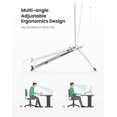 thumbnail image 2 of Adjustable Laptop Stand for Desk Ergonomic Laptop Desk Stand Foldable Laptop Riser Compatible with IPad, MacBook Pro Air, Chromebook, Thinkpad, Asus, Dell, HP, 10 to 16 Inch Device, 2 of 7