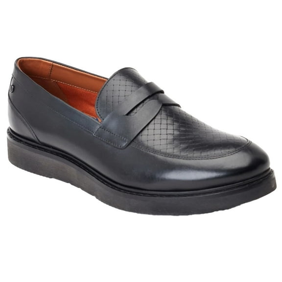 Base London Mens Sid Leather Penny Loafers