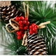 thumbnail image 3 of 2 piezas de corona navideña para la ventana de la puerta de entrada, guirnalda artificial de pino navideño con lazo, campanas, ciervos, bayas rojas, flores, regalos, 3 of 5