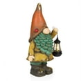 thumbnail image 3 of Alpine Corporation Solar Vintage Gnome Holding Lamp w/ Orange Hat Statuary, 3 of 5