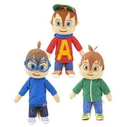 Alvin and the Chipmunks Character 8.5" Stuffed Plush Toy Aniamal Set of 3