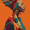 African Woman Portrait, variant on UXIEQU Gold Dollar Sign Ornate Canvas Wall Art 15.75x11.81 Inches