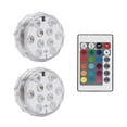 thumbnail image 1 of Aquarium Light IP67 Waterproof LED RGB Underwater Lamp Remote Control Decoration Night Lamp, 2pcs Lights, 1 of 9