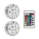 thumbnail image 1 of Luz de acuario IP67 Impermeable LED RGB Lámpara subacuática Control remoto Decoración Lámpara de noche, 2 piezas de luces Noticed HA006129-01, 1 of 7
