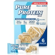 Pure Protein Bars, Marshmallow Crispy Treat, 20g Protein, 6 Ct 1 ea (Pack of 6)