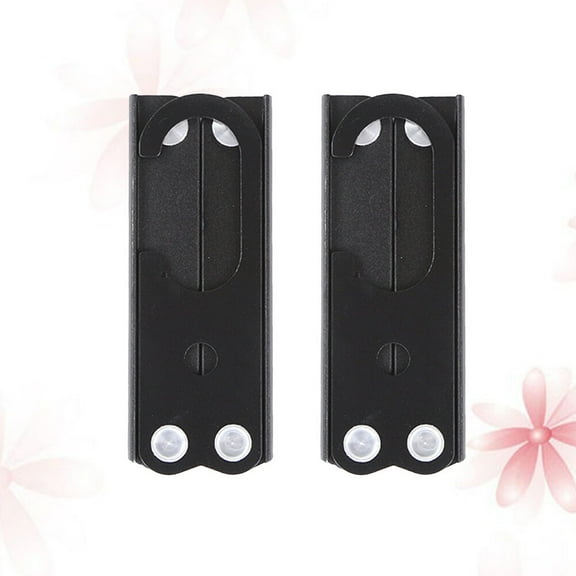 WHAMVOX 2pcs Foldable Folding Clothes Hangers Creative Clothes Drying Rack Travel Accessories for Outdoor Travel and Business Trip Black