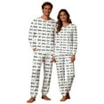 thumbnail image 5 of Lorytime Matching Pajamas for Couples Valentines Day Heart Crewneck Long Sleeve Pullover and Trousers Womens Loungewear, 5 of 8