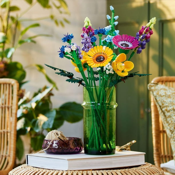 LEGO Botanicals Artificial Wildflower Bouquet - Fake Indoor