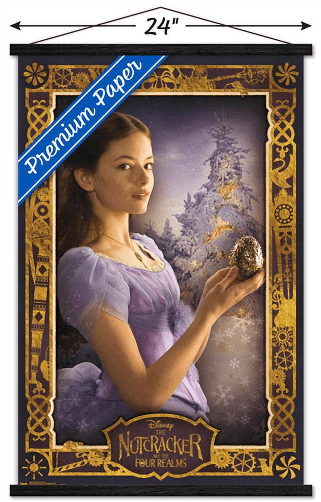 Disney The Nutcracker - Clara Wall Poster with Wooden Magnetic Frame, 22.375" x 34"